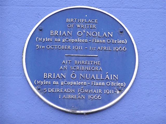 Plaque, Brian O'Nolan